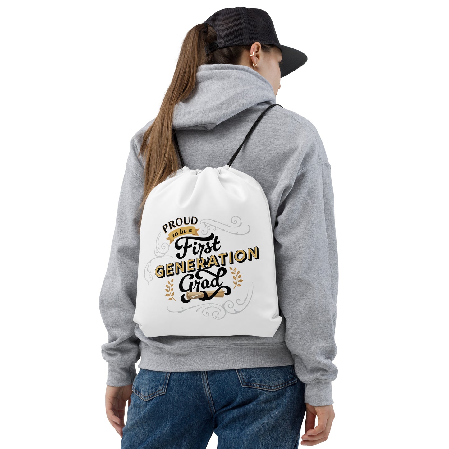 Proud Grad Drawstring bag